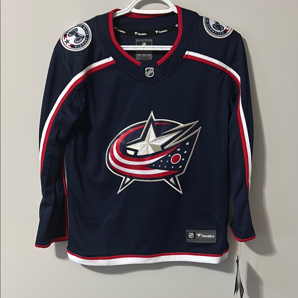 Fanatics Kids Blue Hockey Jersey